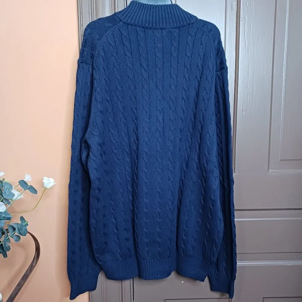 Izod Men's size XL Blue Long Sleeve Sweater